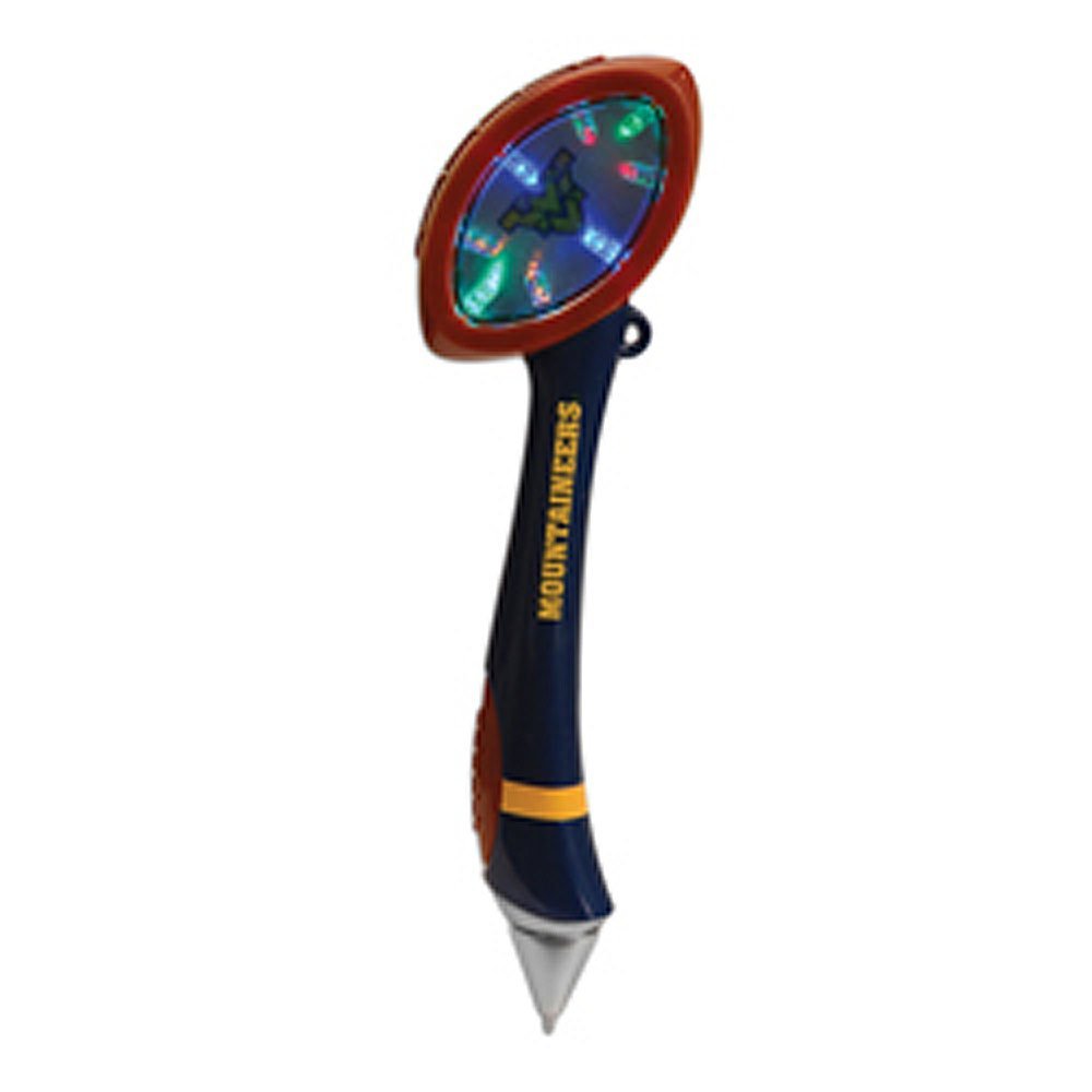 West Virginia Mountaineers Light-Up Mirror Football Pen