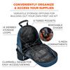 Ergodyne - 13487 Arsenal 5243 Medic First Responder Trauma Backpack Jump Bag, Blue view 3