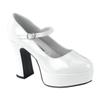 White Patent Shoes Shoe Size 4 Fancy Dress view 1