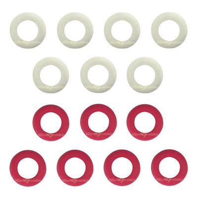 Billiard Evolution Small Rubber Rings for Bumper Pool Table: 7 Red and 7 White