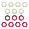 Billiard Evolution Small Rubber Rings for Bumper Pool Table: 7 Red and 7 White view 1