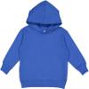 RABBIT SKINS Toddler Fleece Long Sleeve Hooded Pullover Sweatshirt with Side Seam Pockets, Royal, 4T