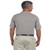 Harriton Men's Three-button Short-sleeve Pique Polo Shirt view 3