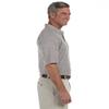 Harriton Men's Three-button Short-sleeve Pique Polo Shirt view 4