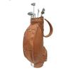 Piel Leather Deluxe 9in Golf Bag Blk, Black, One Size view 2