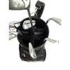 Piel Leather Deluxe 9in Golf Bag Blk, Black, One Size view 3