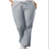 Cherokee Women's Fashionable Flare Leg Drawstring Pant, Grey, X-Large-Tall view 1