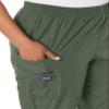 CHEROKEE Women's Workwear Elastic Waist Cargo Scrubs Pant, Olive, X-Large/Petite view 3