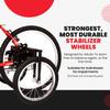 TITAN Bike USA Heavy-Duty Adult Training Wheels  Patented Stabilizer Kit for 24"27" Bicycles, Supports 250+ lbs, Original Full-Size Bike Training Aid, Not for Electric or E-Bikes view 3