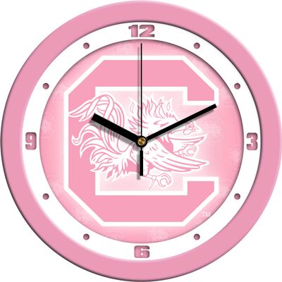 SunTime South Carolina Gamecocks - Pink Wall Clock