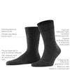 Falke Mens Teppich IM Schuh Ribbed Merino Socks Dark Navy EU 43-44 (US Men's 9.5-10.5) One Size view 4