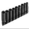 Jeu de 9 douilles impact 1/2" 6 pans sur rack view 1