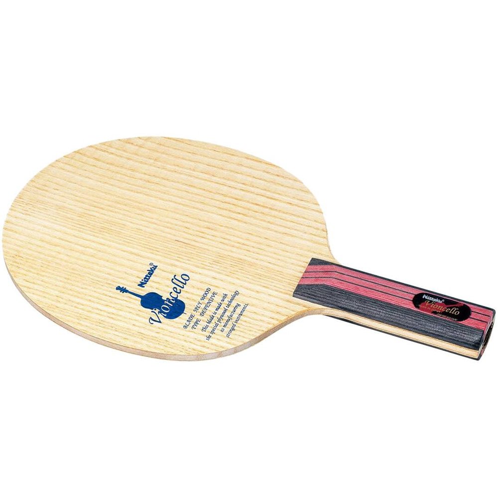 Nittaku NE-6791 Table Tennis Racket, Bioncello, Shake Hand, for Defense, Straight