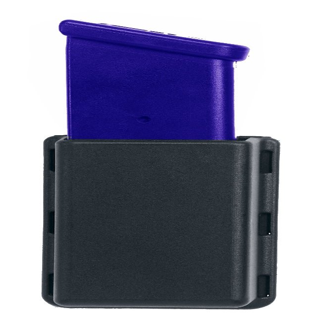 Uncle Mike's Kydex Off-Duty and Concealment Accessory Double Stack Single Mag Case (Large, Black)