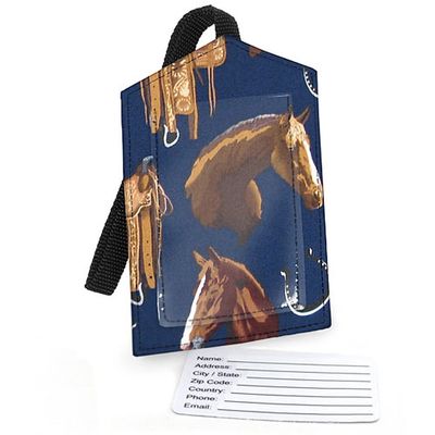 Horses & Saddles Luggage Tag Horse Travel Accessories