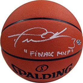 Dwyane Wade Autographed Basketball w/ "Finals MVP" Inscription - Autographed Basketballs