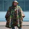 Mil-Tec Adult Ripstop Wet Weather Waterproof Rain Poncho with Hood, Can be Used as Bivouac Sack, Shelter Tent - Woodland Camo view 3