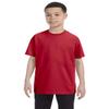 Youth Heavyweight Short Sleeve Tee Shirt, Color: True Red, Size: Large view 1