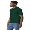 Adult Blend Jersey Polo Shirt, Color: Forest Green, Size: Medium view 4