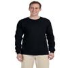 Adult Cotton Long Sleeve Tee Shirt, Color: Black, Size: X-Large view 1