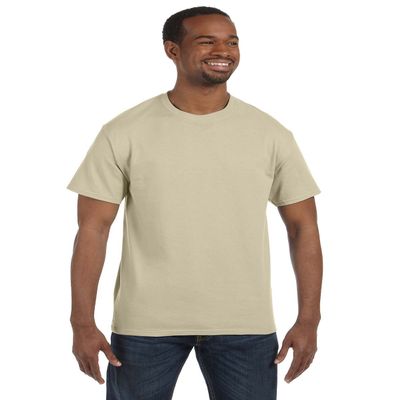 Adult Heavyweight Cotton Tee Shirt, Color: Sand, Size: X-Large