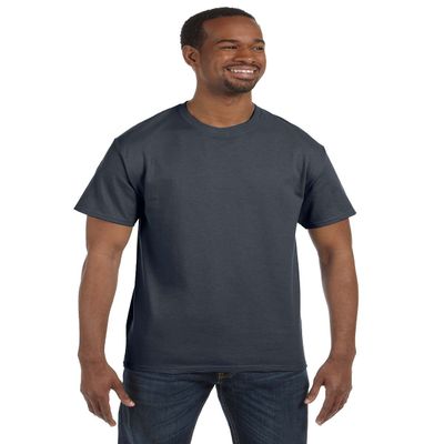 Adult Heavyweight Cotton Tee Shirt, Color: Charcoal, Size: Large