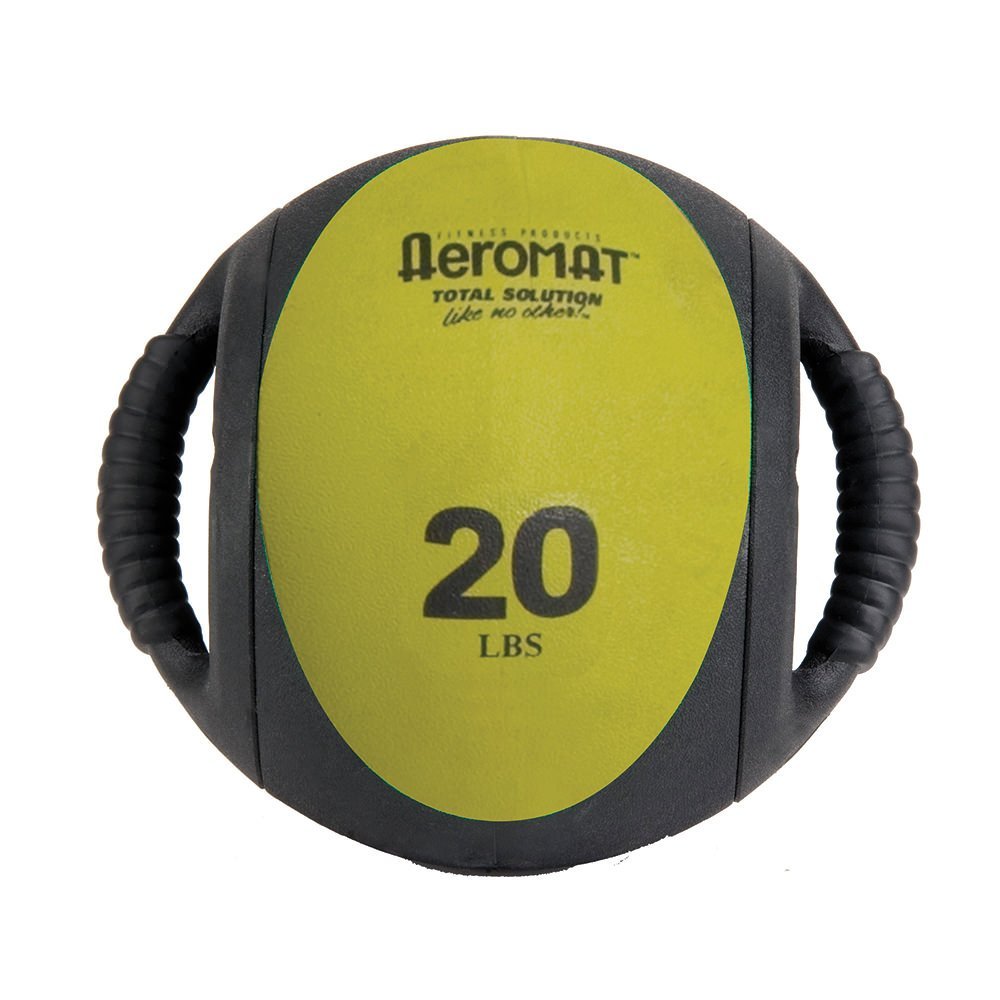 Aeromat Dual Grip Power Medicine Ball, 9cm/20-Pound, Black/Bronze