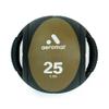 Aeromat Dual Grip Power Medicine Ball, 9cm/25-Pound, Black/Gray view 1