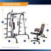 Marcy Smith Cage Workout Machine Total Body Training Home Gym System with Linear Bearing Md-9010G view 2