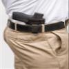 Springield XD Compact Pro Carry HD CCW IWB Leather Gun Holster Black view 3