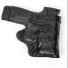 Pro Carry S&W M&P 4" 9mm 40 Cal HD Right Hand Outside The Waistband Leather Gun Holster Black Gator view 1