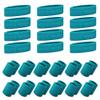 GOGO 12 Sets Sports Sweatband Sets (12 Headbands and 24 Wristbands) Dark Teal