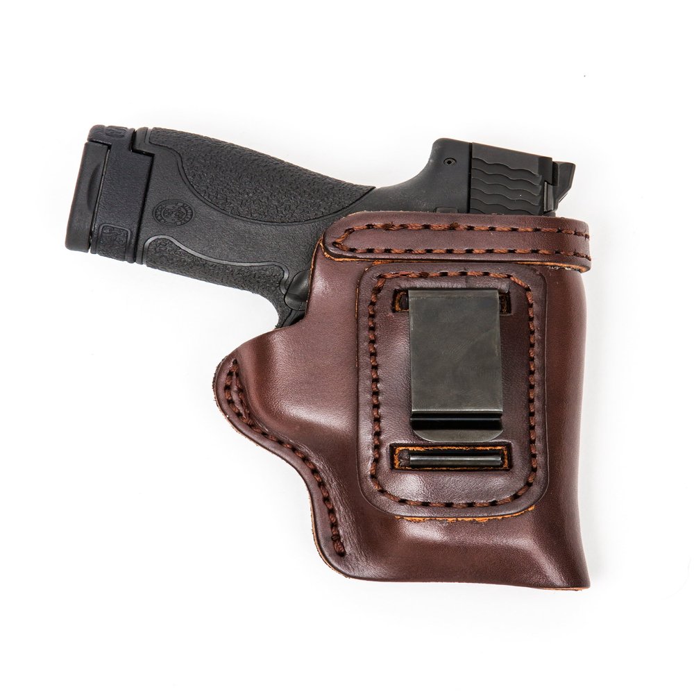 Colt 1911, 1991A1, Officers size, Para P-12, Kimber Custom,Rock Island, Springfield V-10, Les Baer, Chip McCormick, Charles Daly, This holster fits ALL 1911 3.5 inch full size pistols Including the New RAIL Models with the Light/laser rail RIGHT HAND