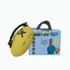 CanDo Handy Grip Weighted Ball for Weight Training and Exercise - Ergonomic Non-Slip Hand Weight, 1lb Tan view 3
