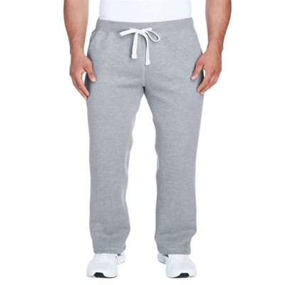J America Adult Premium Open Bottom Fleece Pant L OXFORD