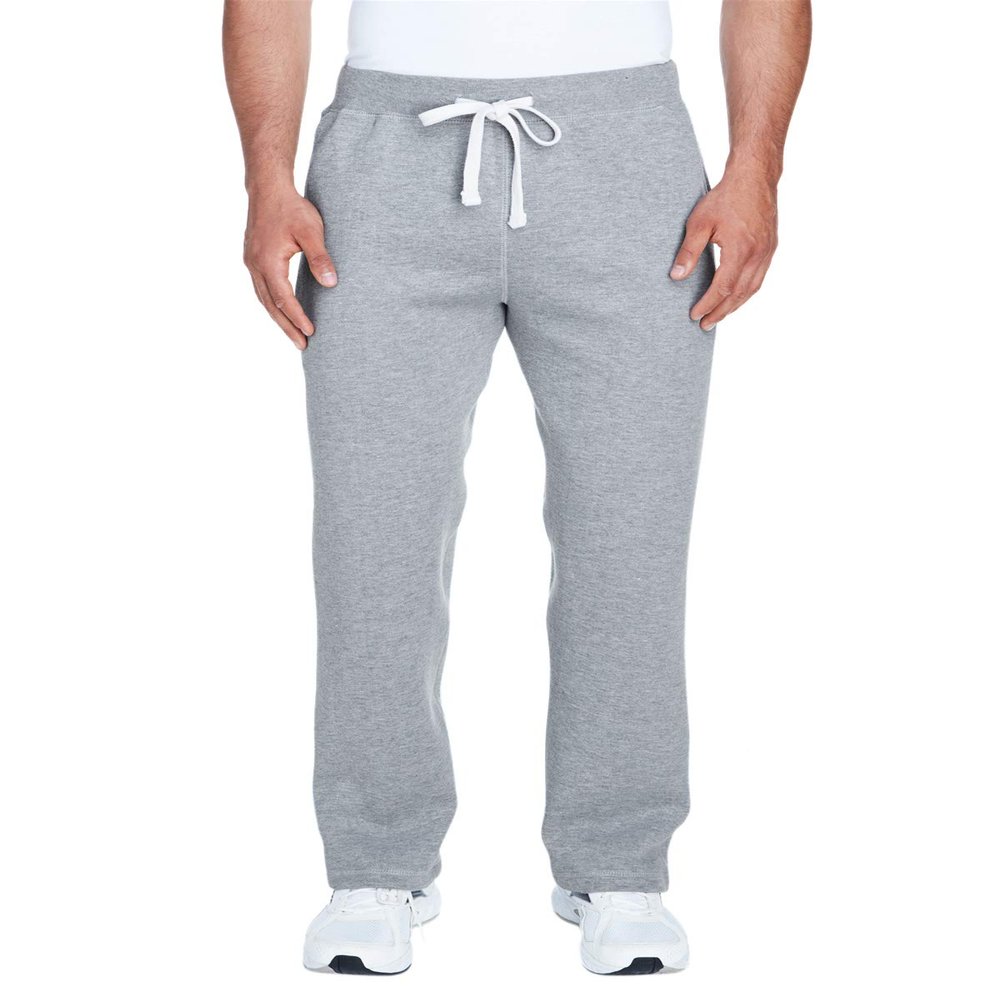 J America Adult Premium Open Bottom Fleece Pant L OXFORD