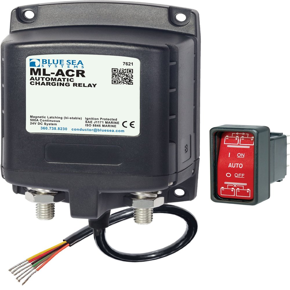 Blue Sea Systems 7621 ML-ACR 24V DC 500A Automatic Charging Relay