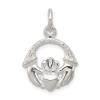 Sterling Silver Claddagh Charm Pendant Irish Jewelry view 1