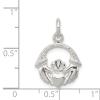 Sterling Silver Claddagh Charm Pendant Irish Jewelry view 4