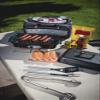 PICNIC TIME ONIVA - a Brand North Carolina Tar Heels - Buccaneer Portable Charcoal Grill & Cooler Tote, (Black with Gray Accents) view 2