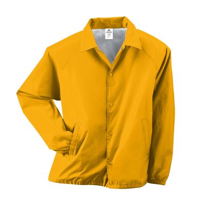 Augusta Sportswear Unisex-Adult Nylon Coach's Jacket/Lined, Gold, XX-Large (3100)