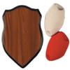 Hunters Specialties Deer Antler Mounting Kit - Hunting Easy-To-Assemble Wood Plaque Deer Mounting Kit with Red & Cream-Colored Skull Cover, Hardware Included view 1