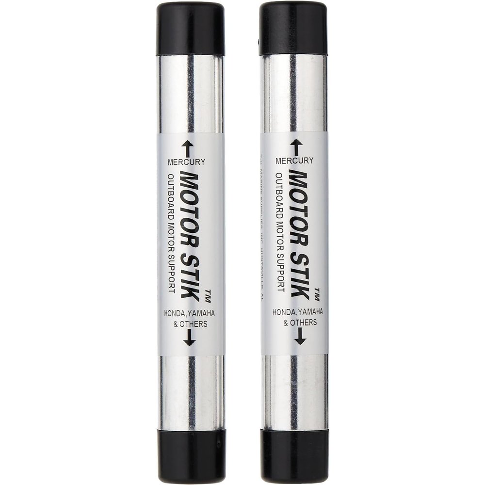 T-H Marine Motor Stik Pair - Heavy-Duty 8.75" Transom Saver Outboard Trailering Support for Tilt/Trim Rams, Fits Most 150HP+ Engines - Excludes 2024 Mercury, Yamaha Grease Fitting Note