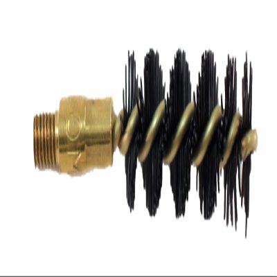 Pro-Shot Nylon Pistol Bore Brush  10mm/.40 Cal Heavy-Duty Nylon Bristle Brush, Brass Core, Oversized Thick Fill, #8-32 Threads, Solvent-Resistant, Caliber-Compatible, Made in USA