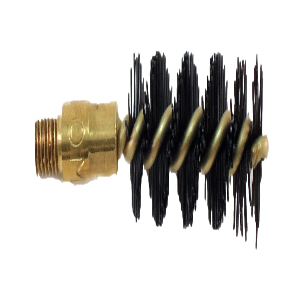 Pro-Shot Nylon Pistol Bore Brush  10mm/.40 Cal Heavy-Duty Nylon Bristle Brush, Brass Core, Oversized Thick Fill, #8-32 Threads, Solvent-Resistant, Caliber-Compatible, Made in USA
