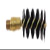 Pro-Shot Nylon Pistol Bore Brush  10mm/.40 Cal Heavy-Duty Nylon Bristle Brush, Brass Core, Oversized Thick Fill, #8-32 Threads, Solvent-Resistant, Caliber-Compatible, Made in USA view 1