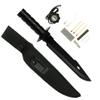 Fixed Blade Survival Knife Black view 1