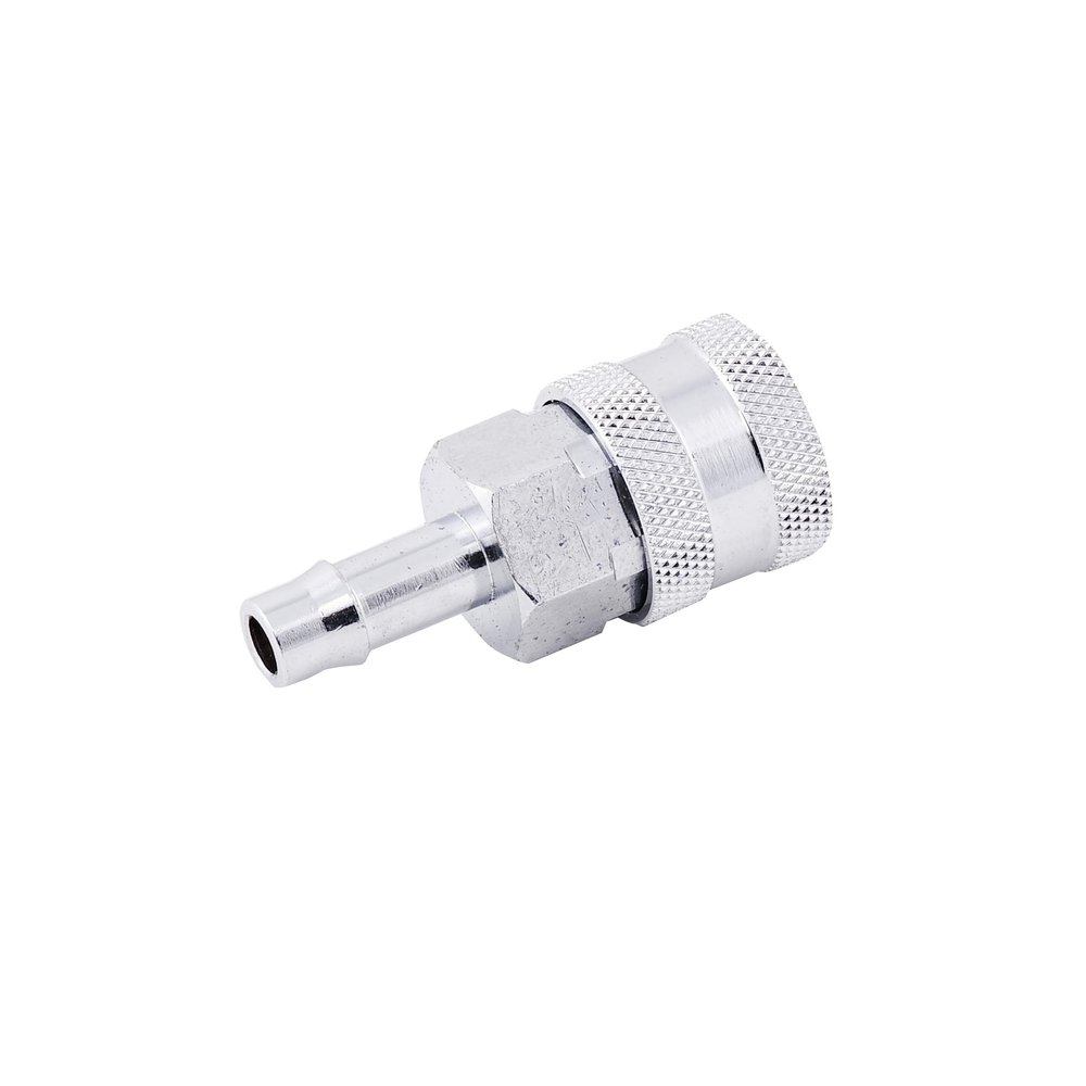 Whitecap F-7052C Chrome Plated Brass Quick Connector for Chrysler/Force - 3/8" Barb Female