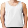 Gildan Ultra Cotton Tank Top Shirt - White, XL view 1