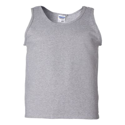 Gildan Ultra Cotton Tank Top Shirt - Sport Grey, Medium